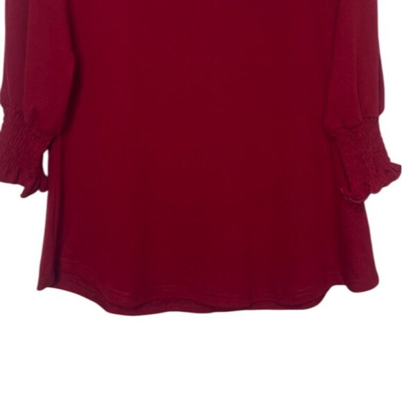 Fantaslook Blouse Shirt Womens Small Red New - Picture 4 of 10